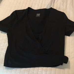 Pink Victoria Secret wrap shirt Small